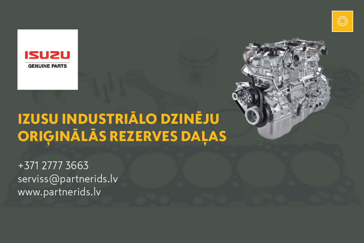 ISUZU INDUSTRIĀLO DZINĒJU ORIĢINĀLĀS REZERVES DAĻAS
